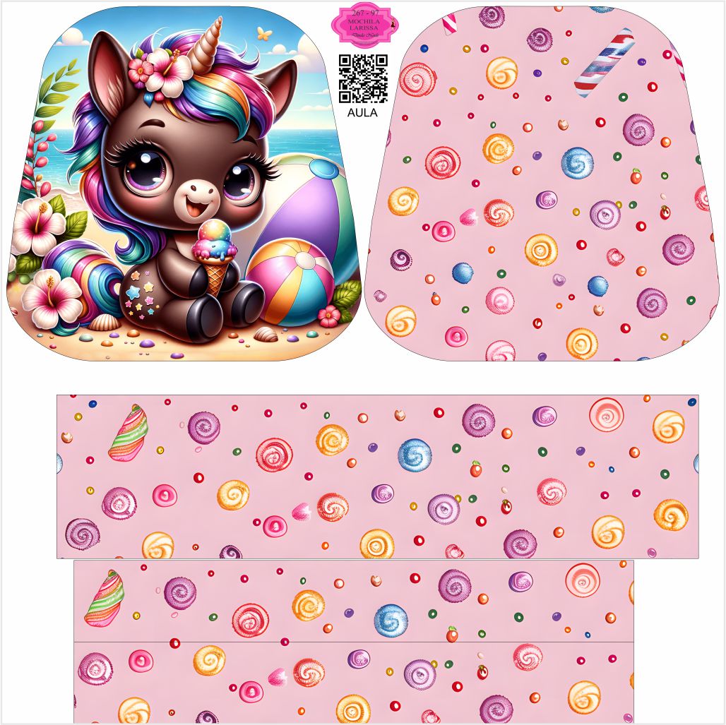 267 - 97 MOCHILA LARISSA CJ B MOCHILA LARISSA - 267-97 - Imagem 1