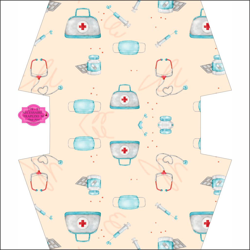 278 - 81 NECESSAIRE TRAPEZIO M 278 - 81 NECESSAIRE TRAPEZIO M - Imagem 1